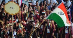 Indian flag bearers at the Olympics